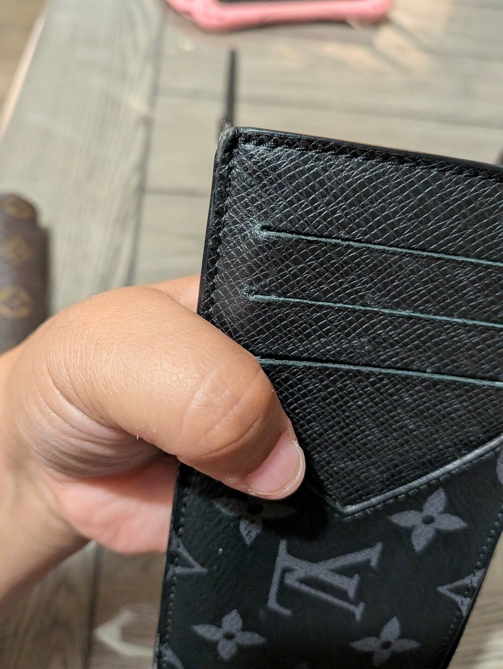 Louis Vuitton Black Monogram Card Holder Wallet - Picture 11 of 16